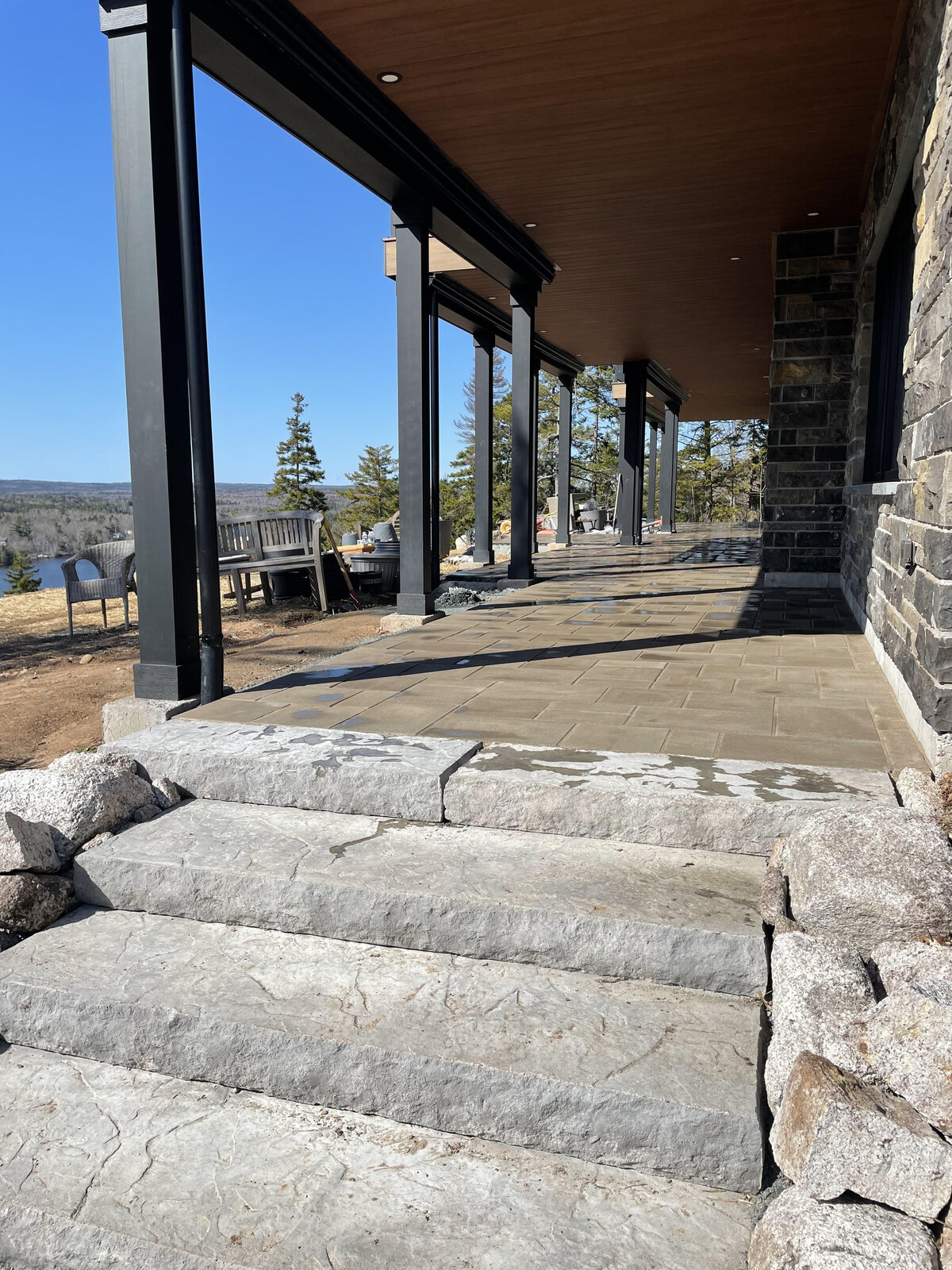 Ground Down Land Management - Halifax Excavation Services - Stone Landscaping for Swimming Pools and Patio Work
