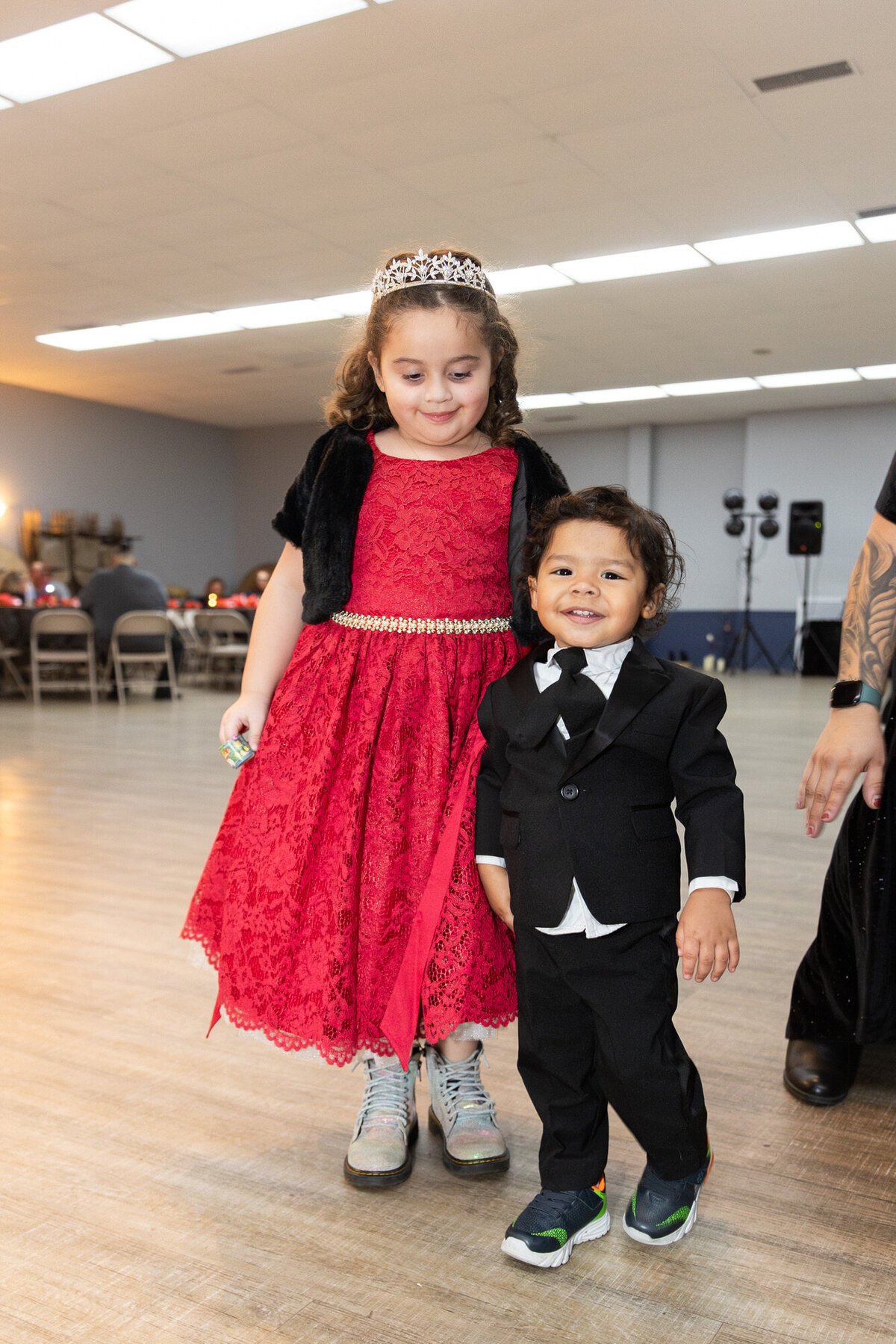 Quinceanera two children smiling in Northern Virginia