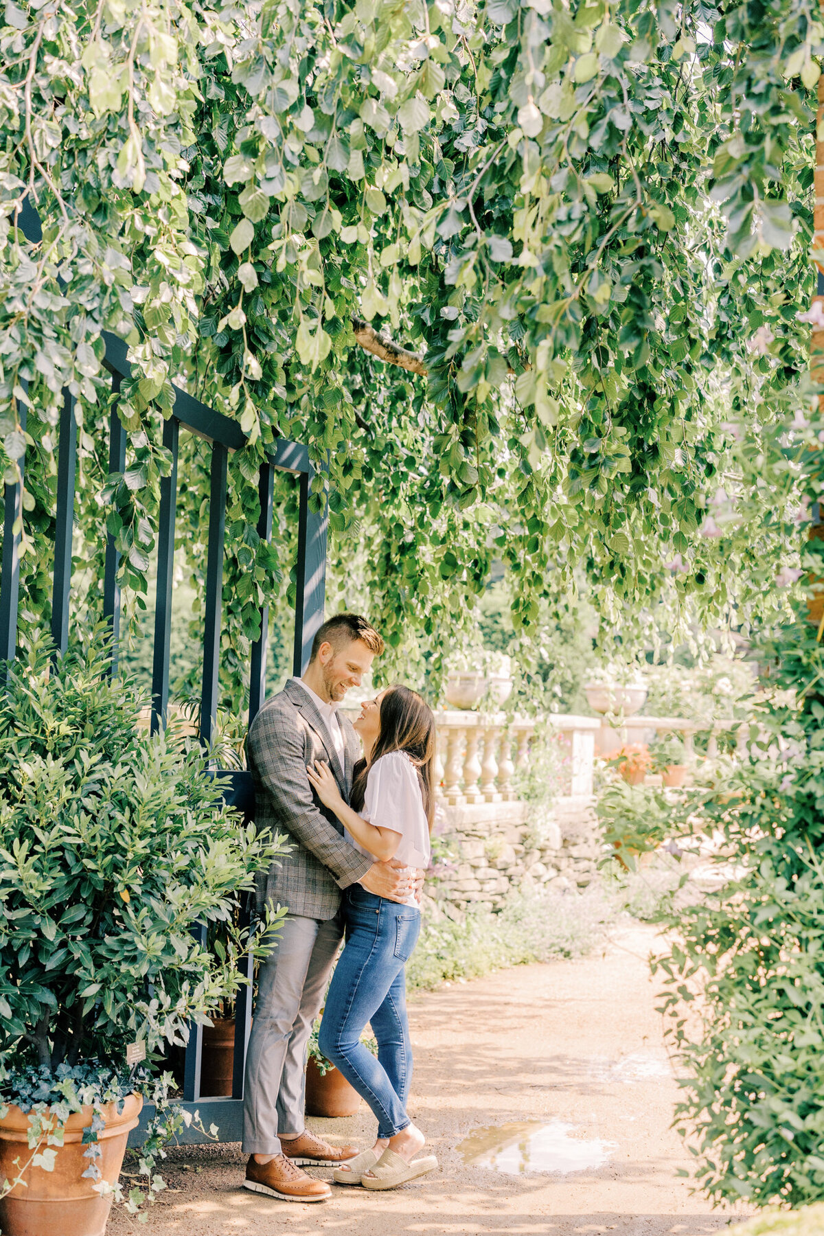 Chicago Botanic Garden Engagement Photo