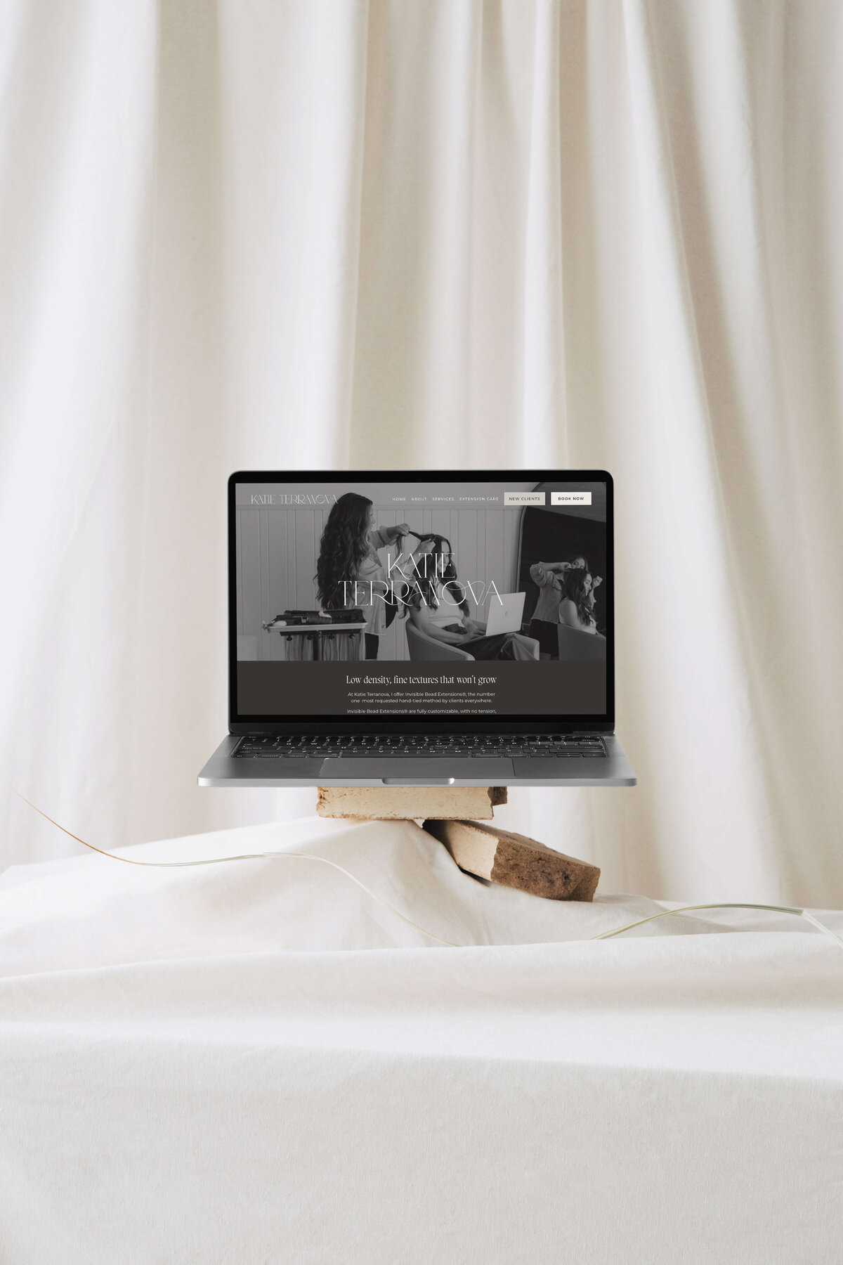 minimalist web design with sophisticated logo and clean design