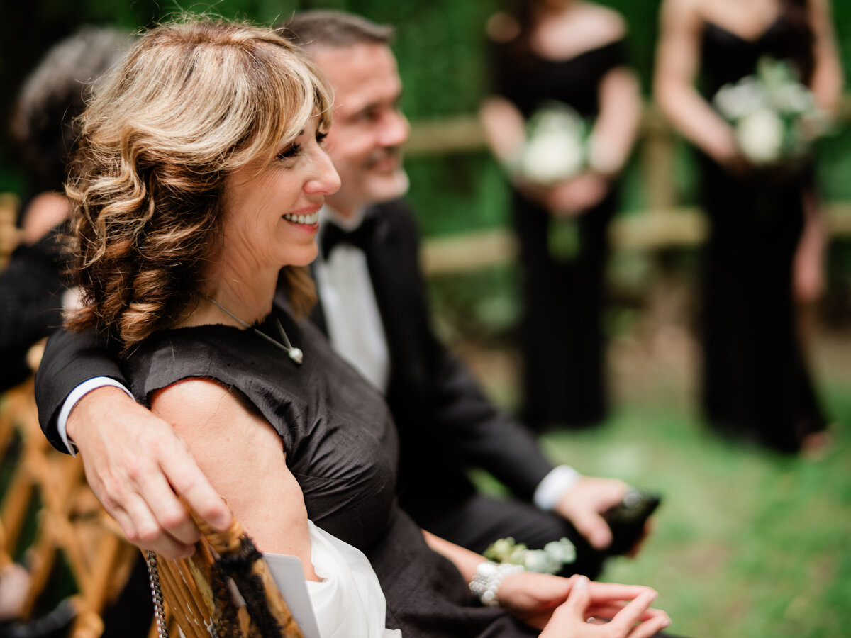 Parents watching ceremony