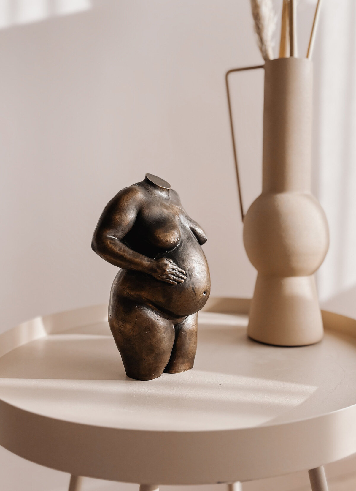 BellySisters-Zwangerschapsbeeld-Brons-gegoten-19