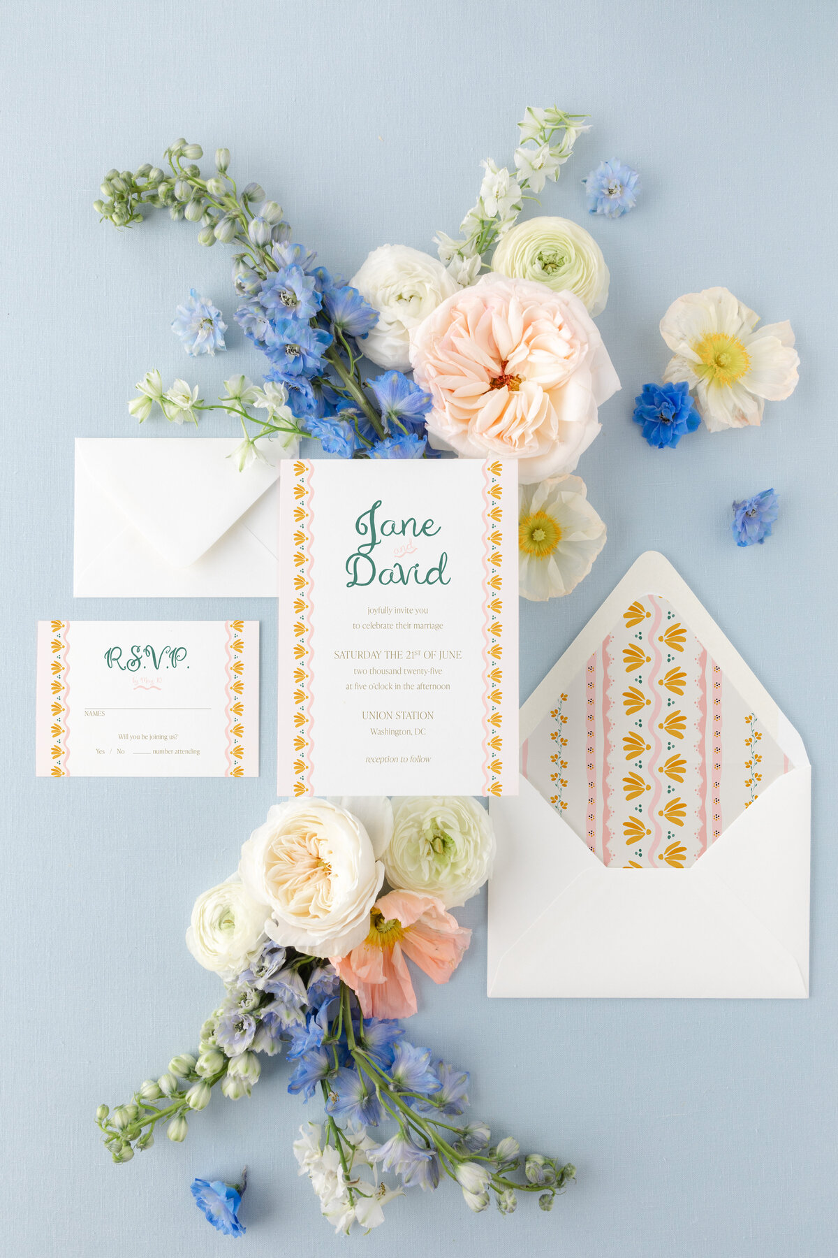 Watercolor Floral Border - Douceur - 7