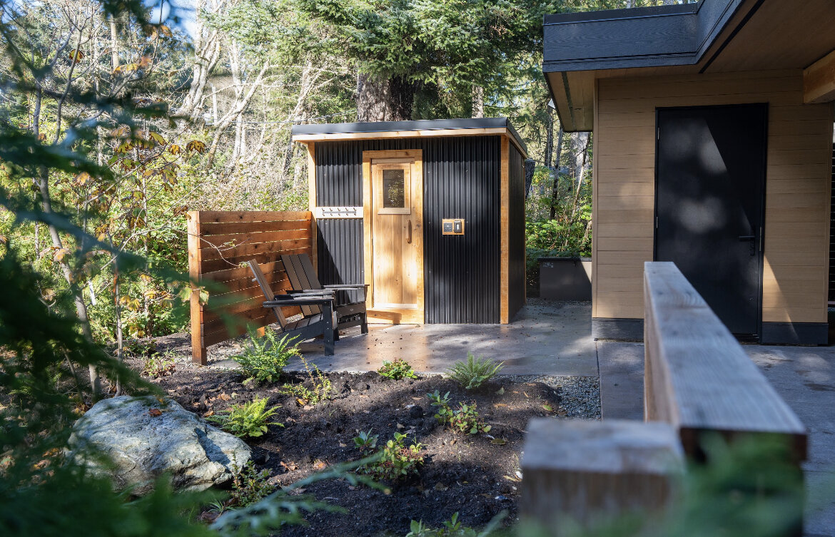 Waves Tofino cottage rendering with hot tub and view of the property