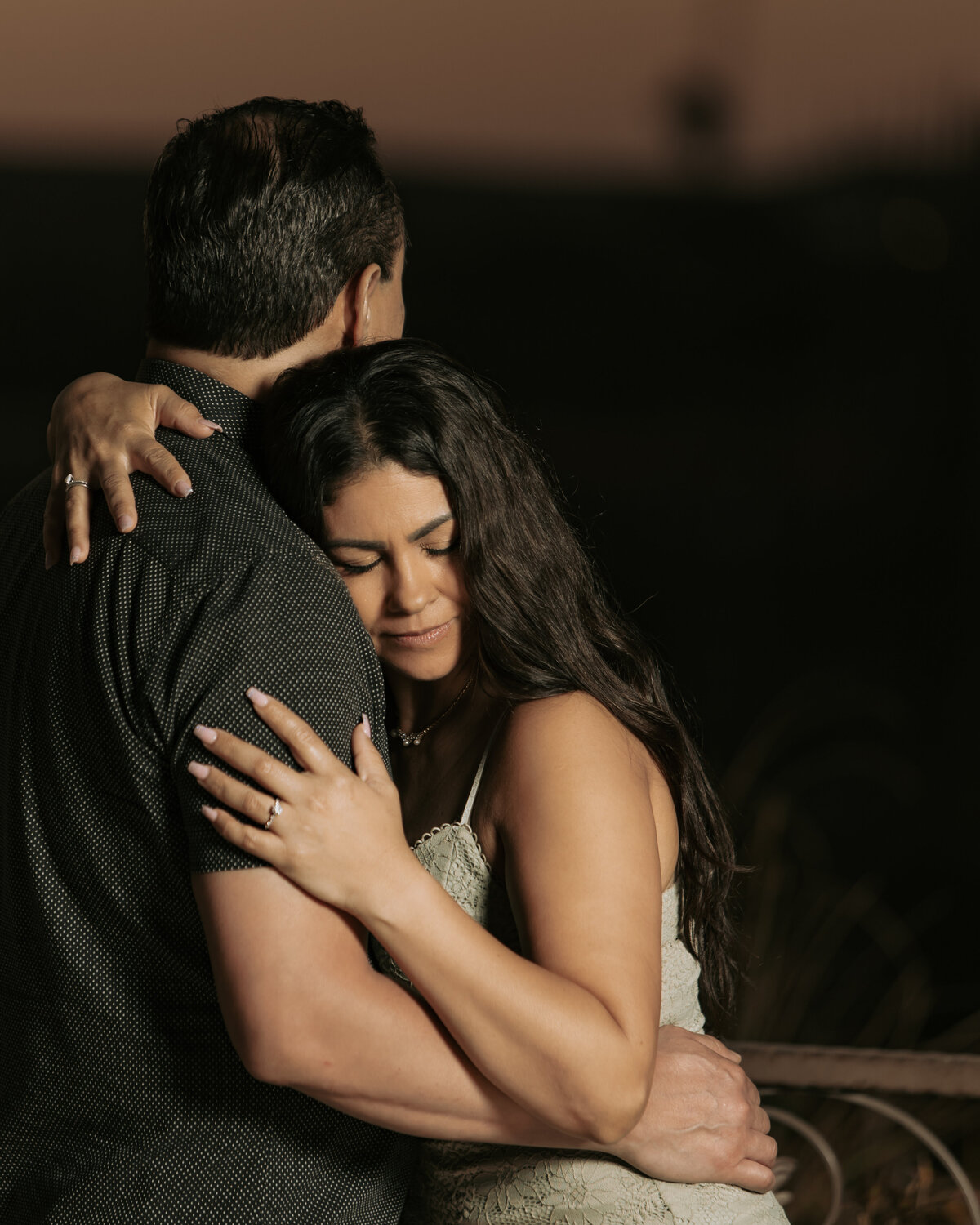 Riverside Intimate Embrace Portrait