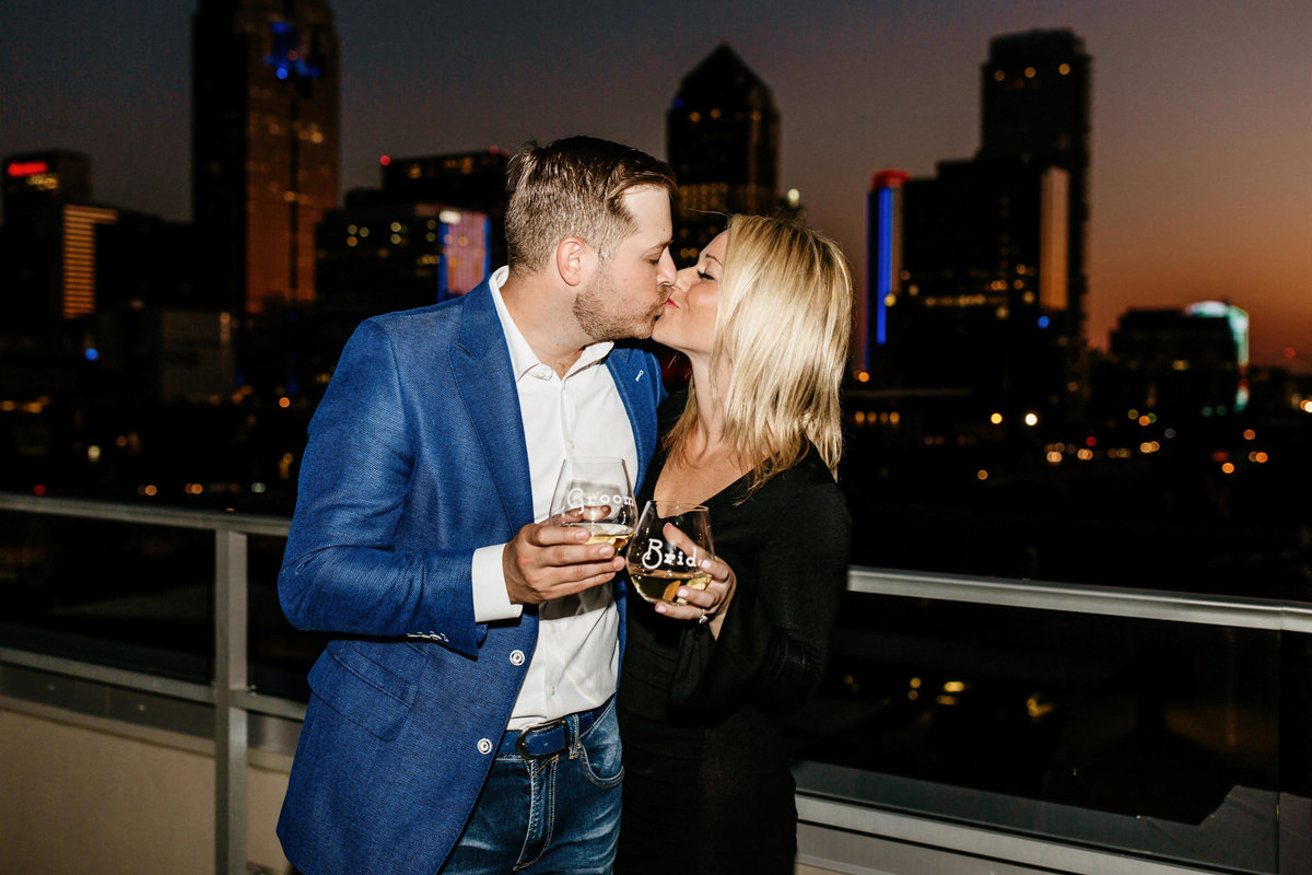 Eric & Megan - Downtown Dallas Rooftop Proposal & Engagement Session-261