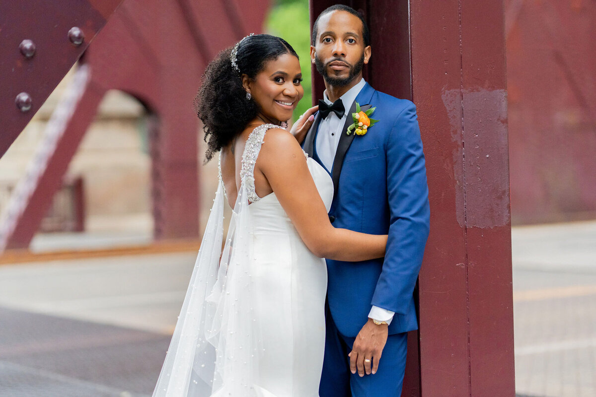 Behind-The-Veil-Black-Wedding-in-Chicago-Dericka-and-Jonathan-bridal-portrait