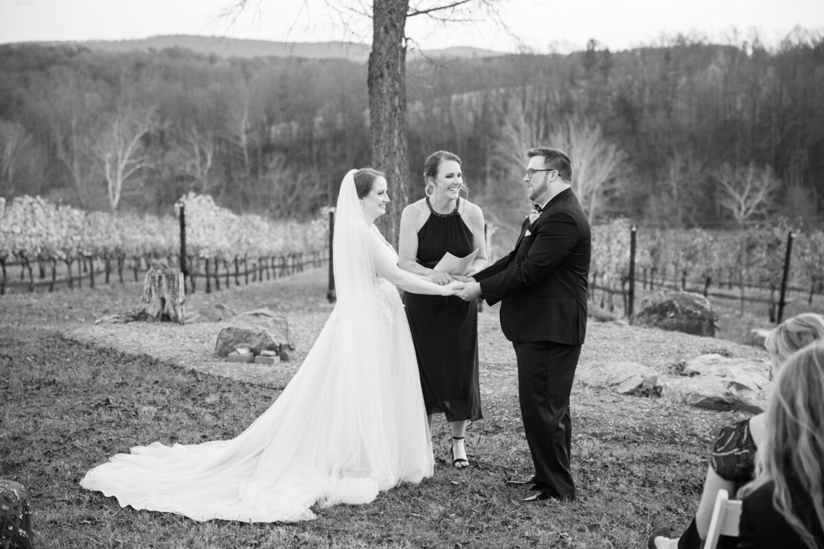 On going outdoor wedding ceremony 