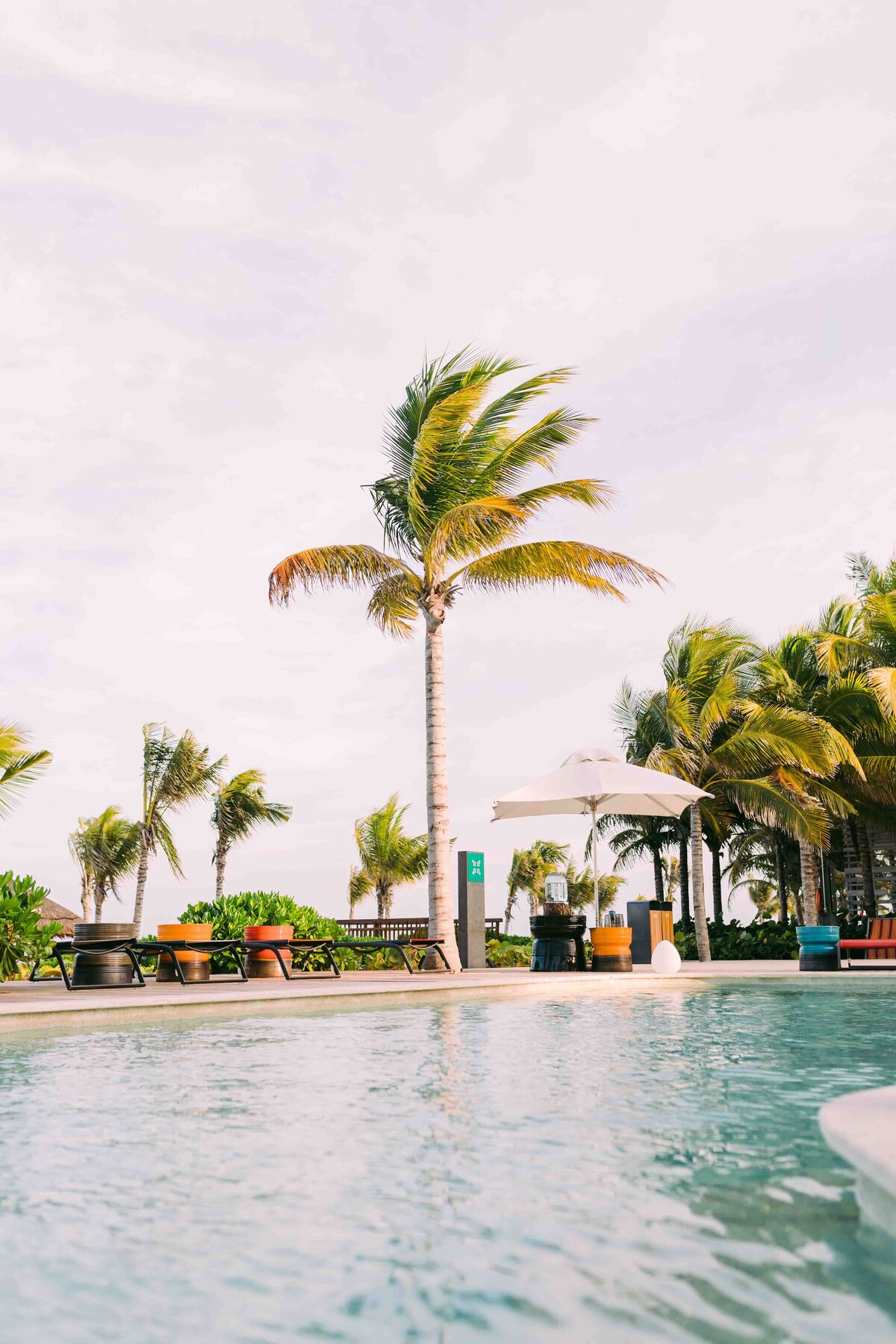 Pool Area at The Andaz Mayakoba Resort  Wedding Venue in Riviera Maya, Cancun, Mexico