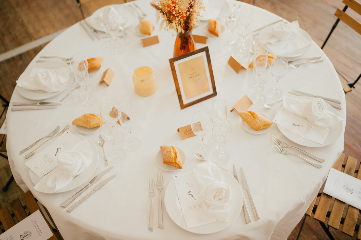 photographe mariage bourgogne table decoration