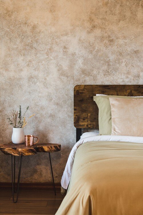 Textured Wall Bedroom