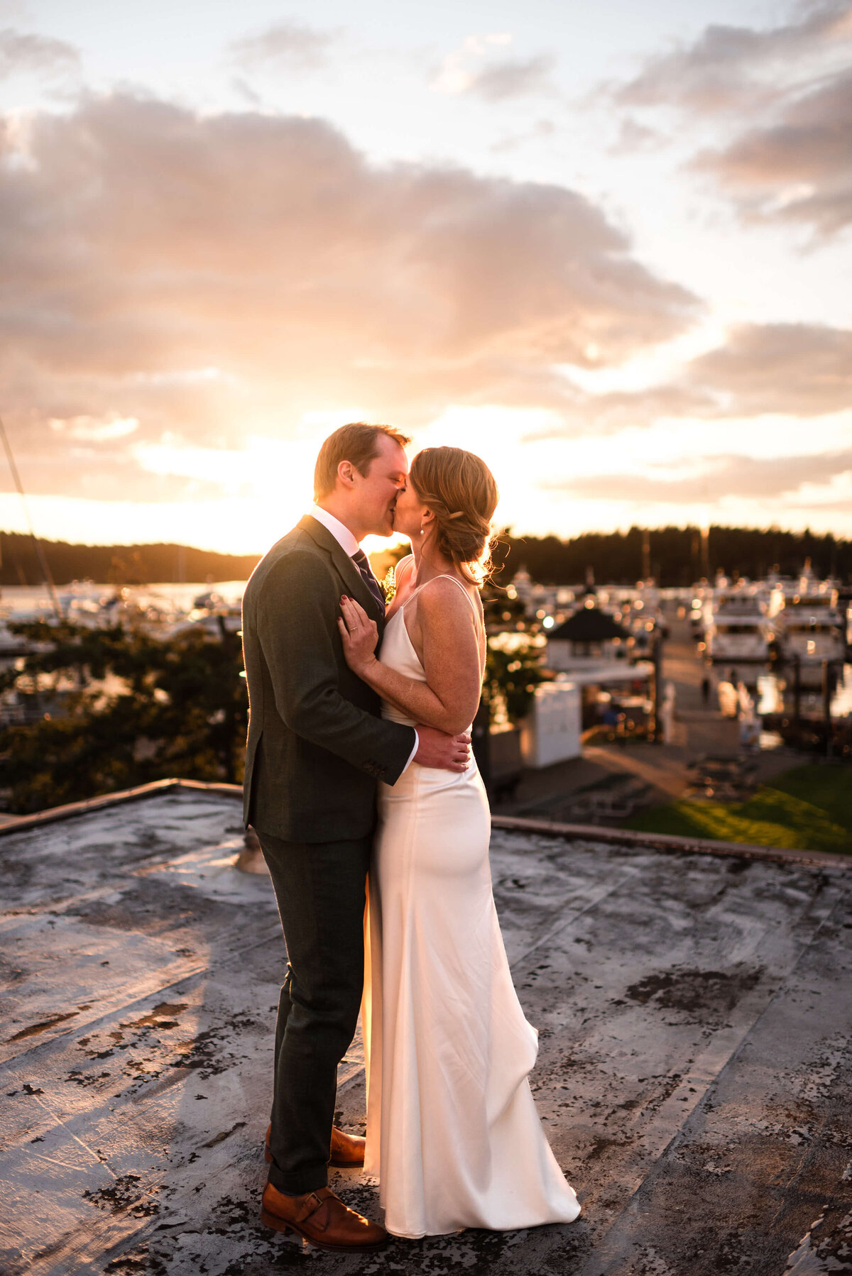 Couple at Roche Harbor Resort Wedding