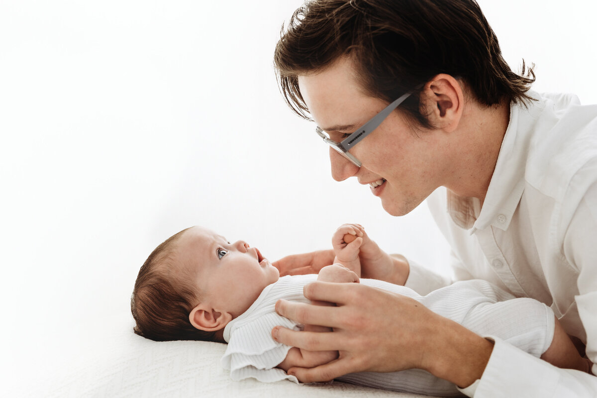 Newborn Girl and Father