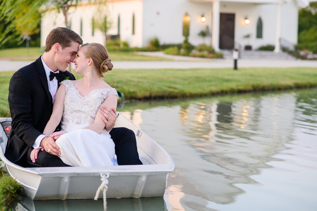 One Preston Events wedding photo in boat