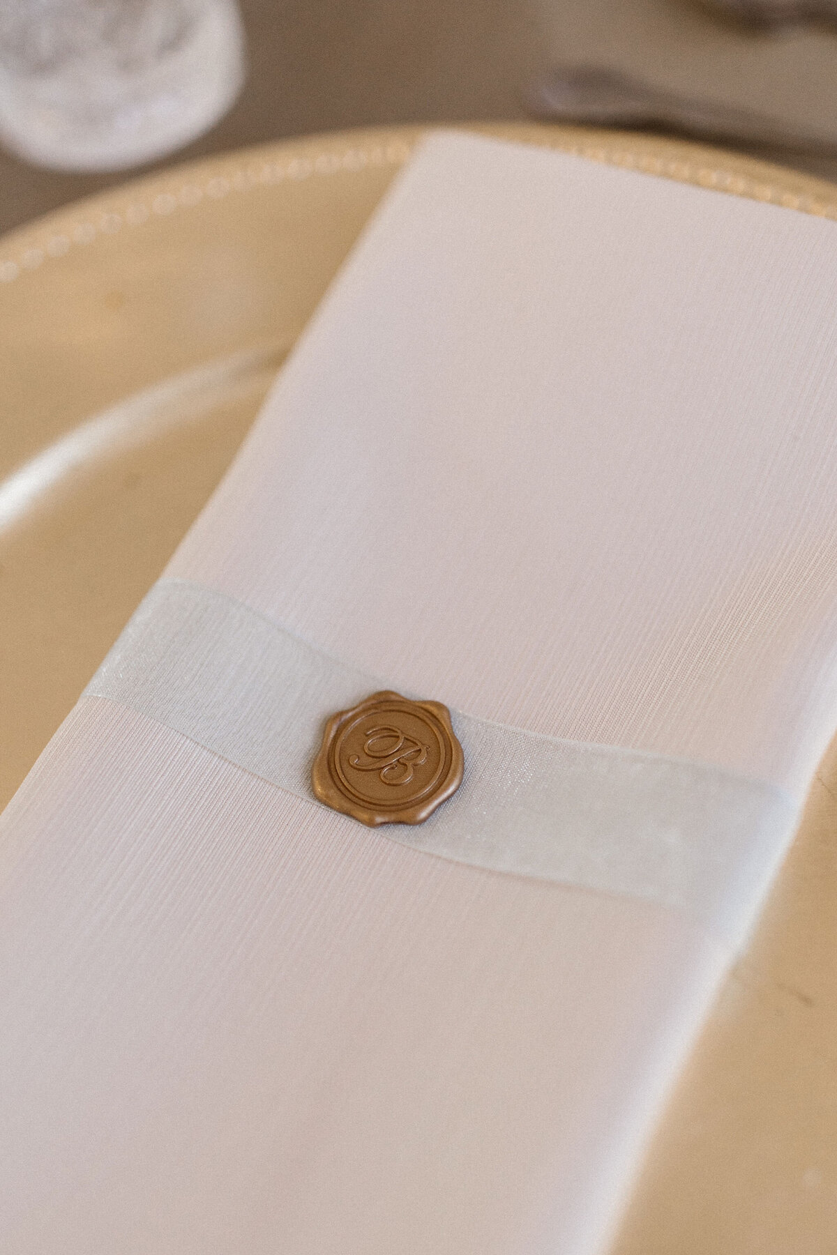24 - Orlo House Ballroom Wedding Placesetting - Tampa Bay Wedding Planner