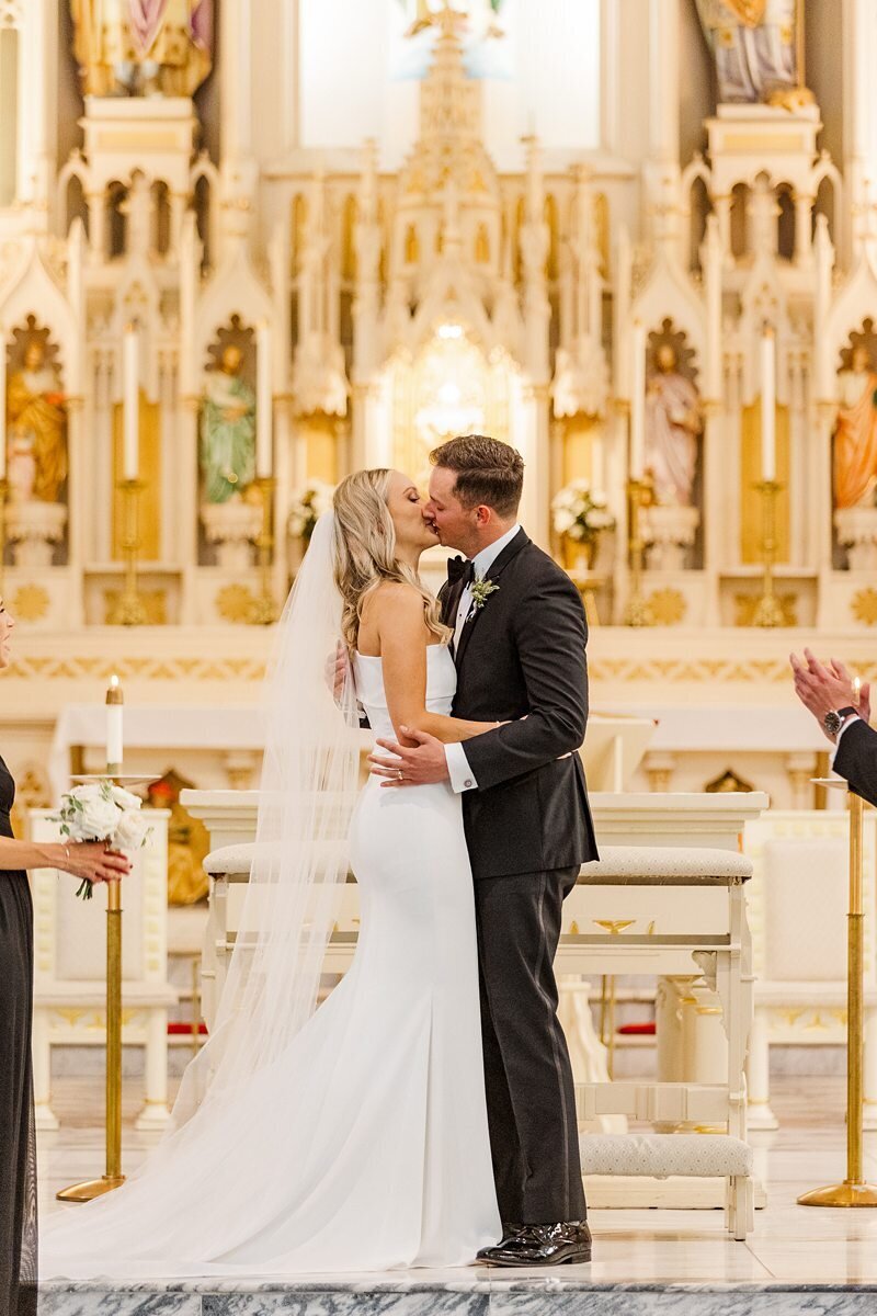 Wedding Ceremony at St. Mary’s in Evansville127