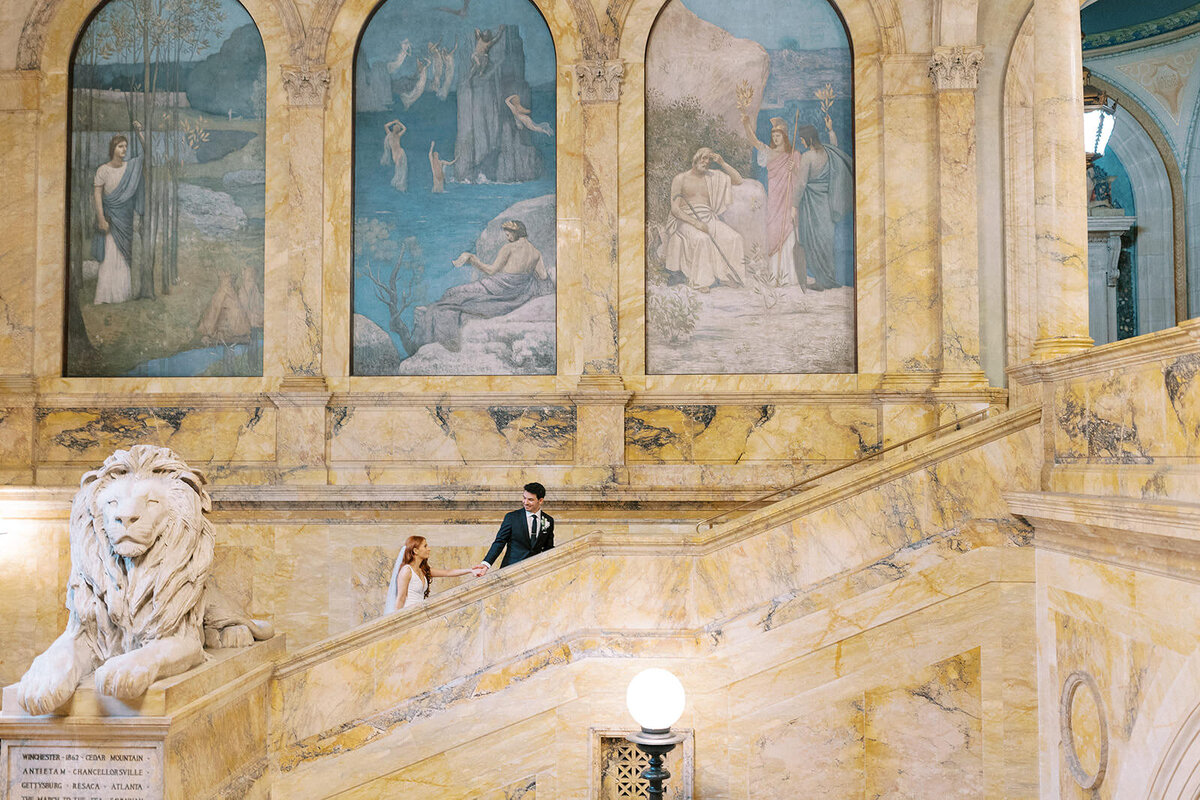 Boston Public Library Wedding-Halie Child Photography-93