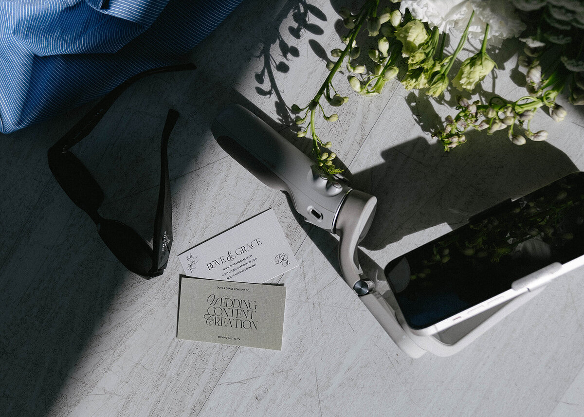 An intimate wedding ceremony in Austin, Texas, capturing candid moments of love and joy through authentic wedding content creation by Dove and Grace Content Co.