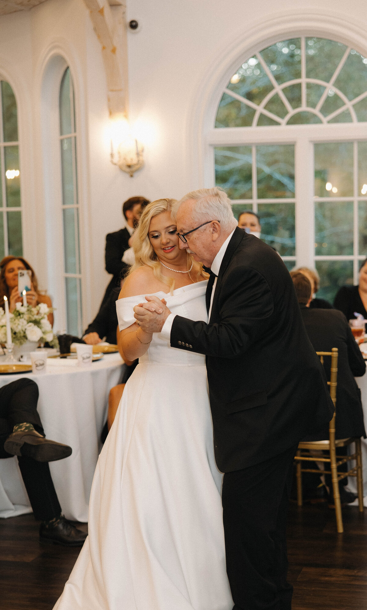 bride and grandfather dance