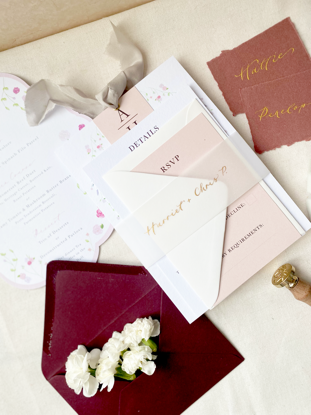 Georgia Eleanor Design Bespoke Wedding Stationery Luxury Wedding Invitations