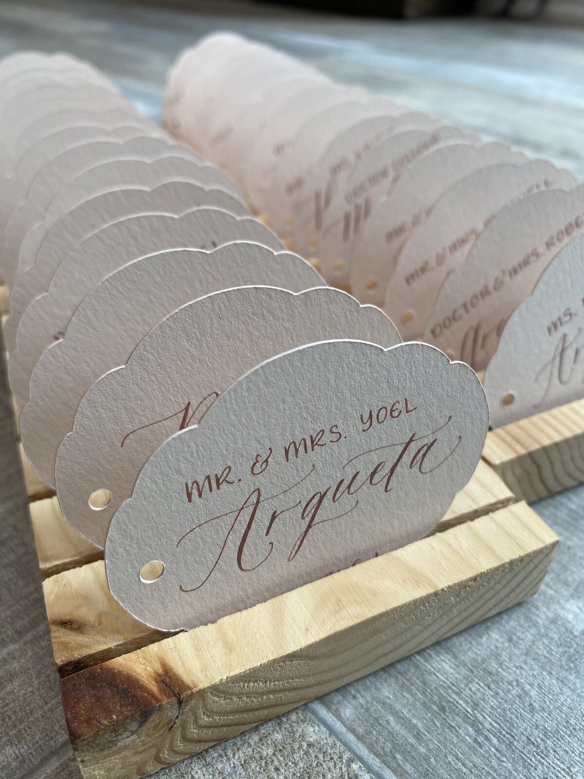 die cut place cards