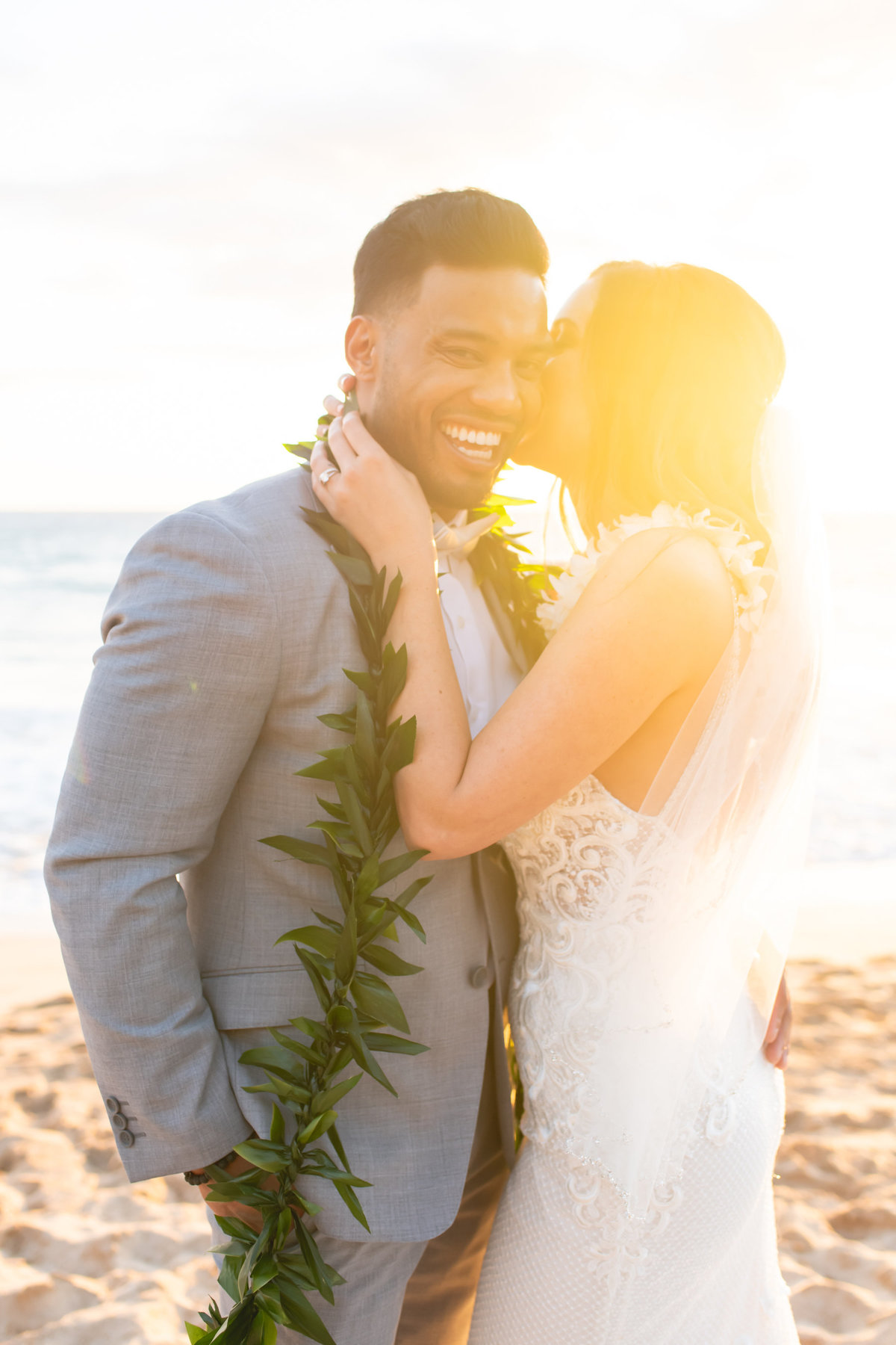 Maui wedding photography - bride and groom