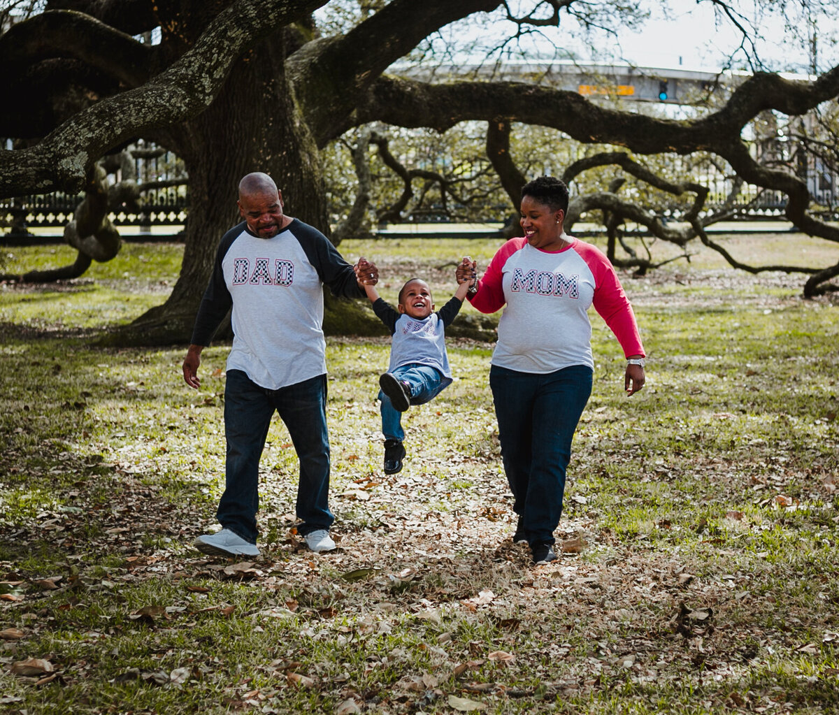 Family of 3 portrait session