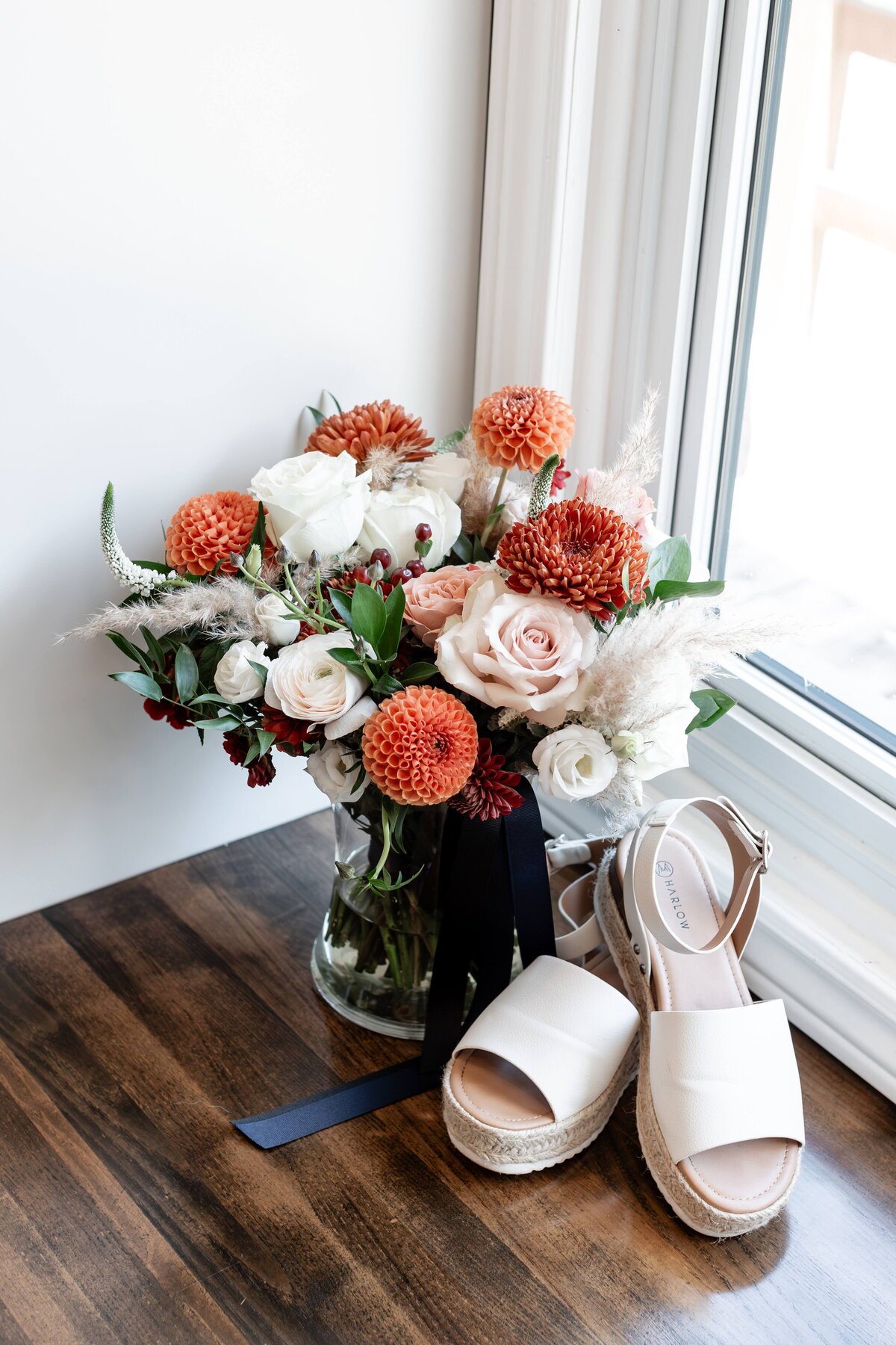 K&J Terracotta Wedding Flowers1