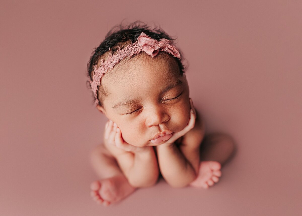 Haili Barton, Austin's leading studio maternity photographer expertly poses her pregnant client during her studio maternity photoshoot. 