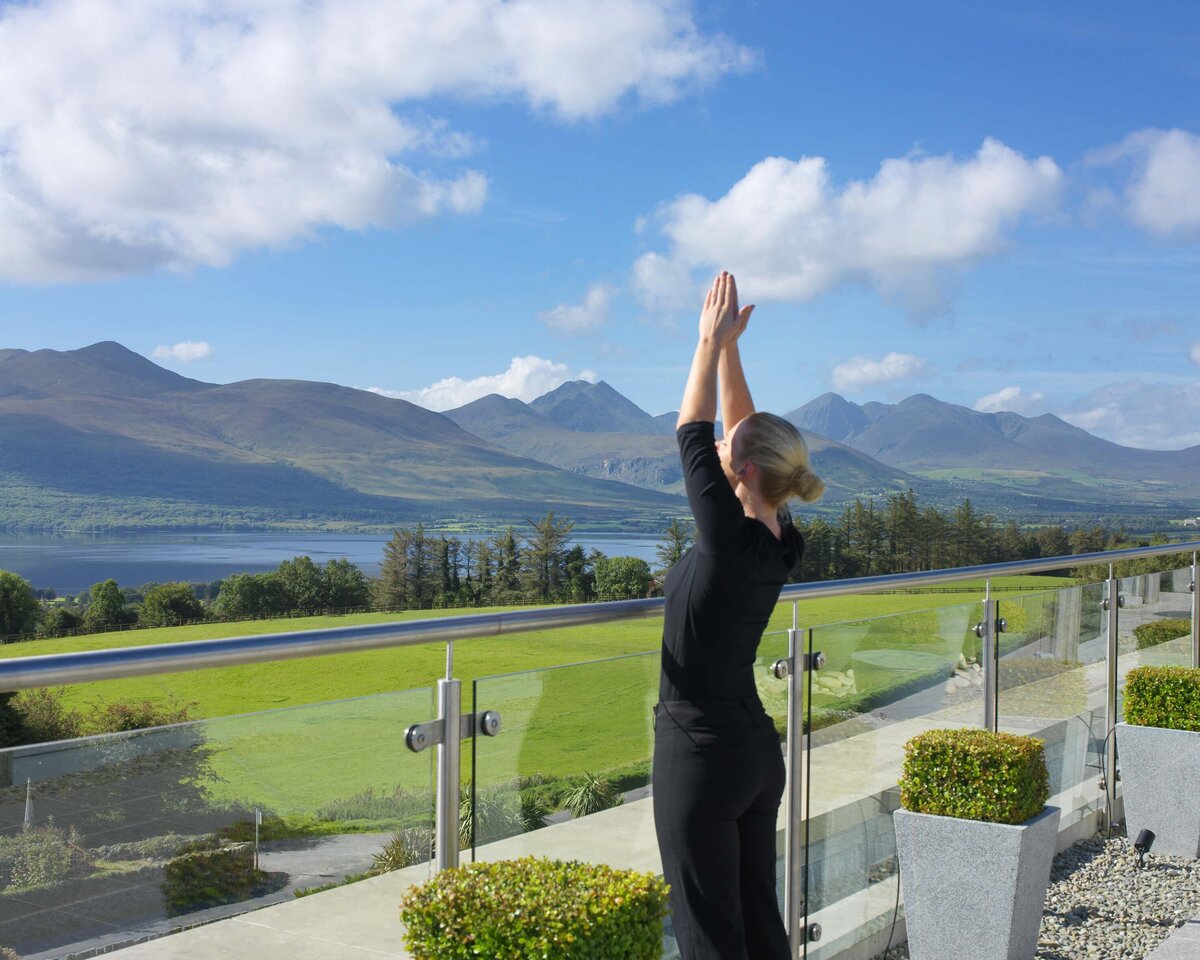 Waterstone - Aghadoe Heights Hotel & Spa - Killarney - Luxury Boutique Hotel - gallery-004-Penthouse-Yoga-Pano