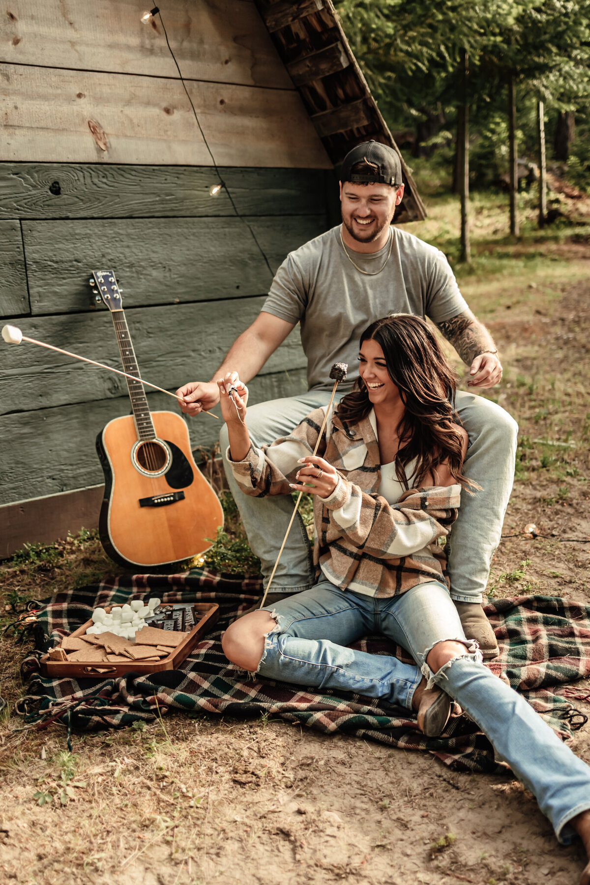 Erin&JoeyCabinCampfire-7