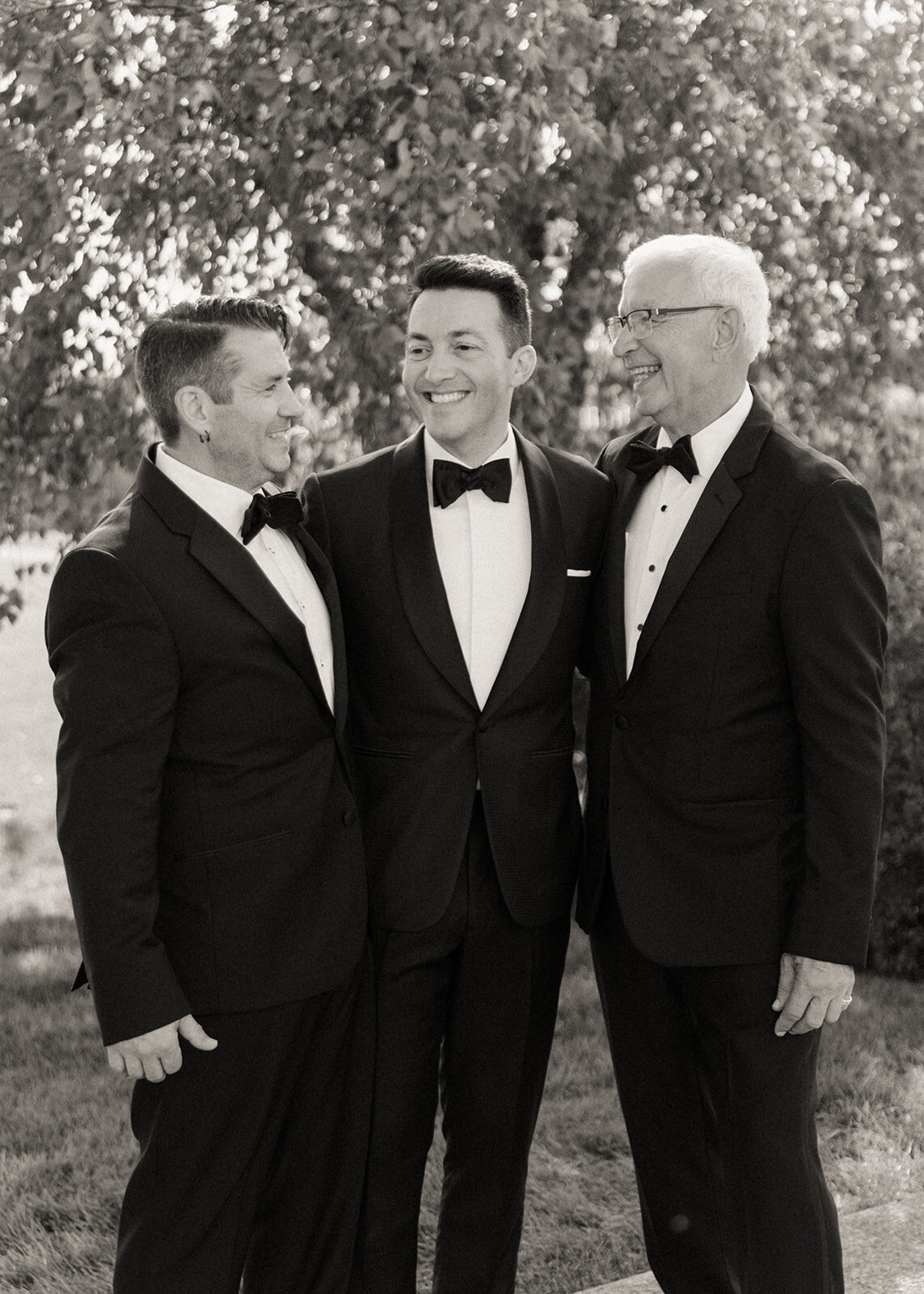 The groom and his family at The Lake House on Canandaigua