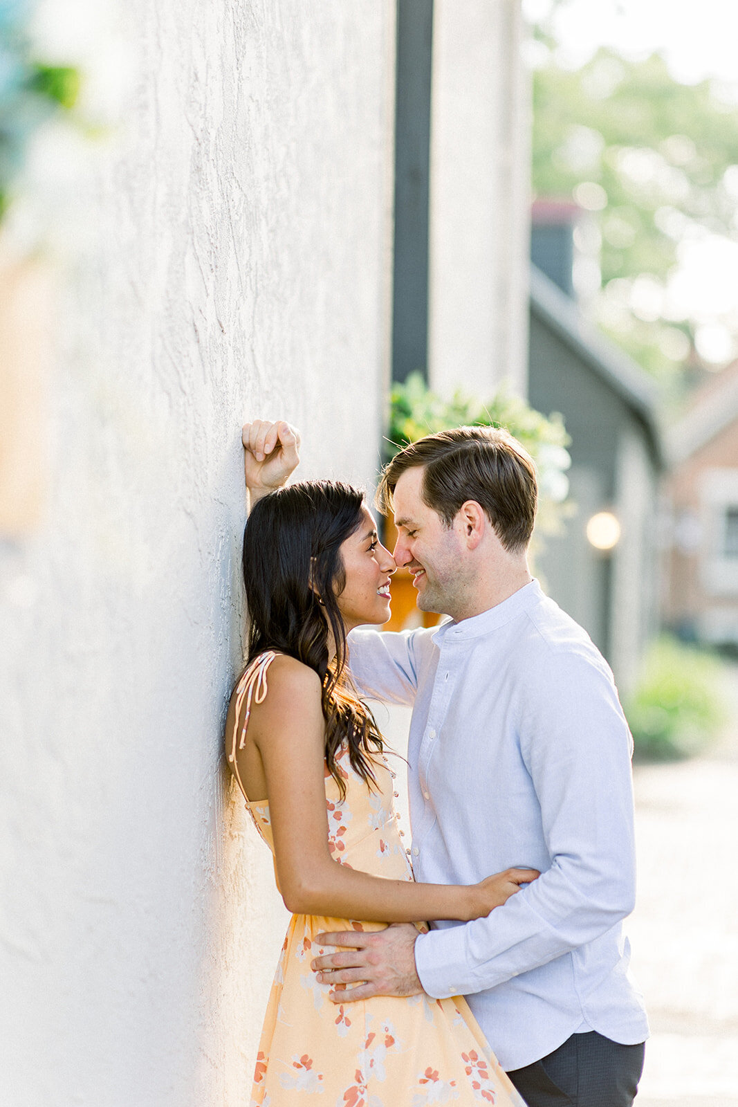 German village engagement session in columbus ohio