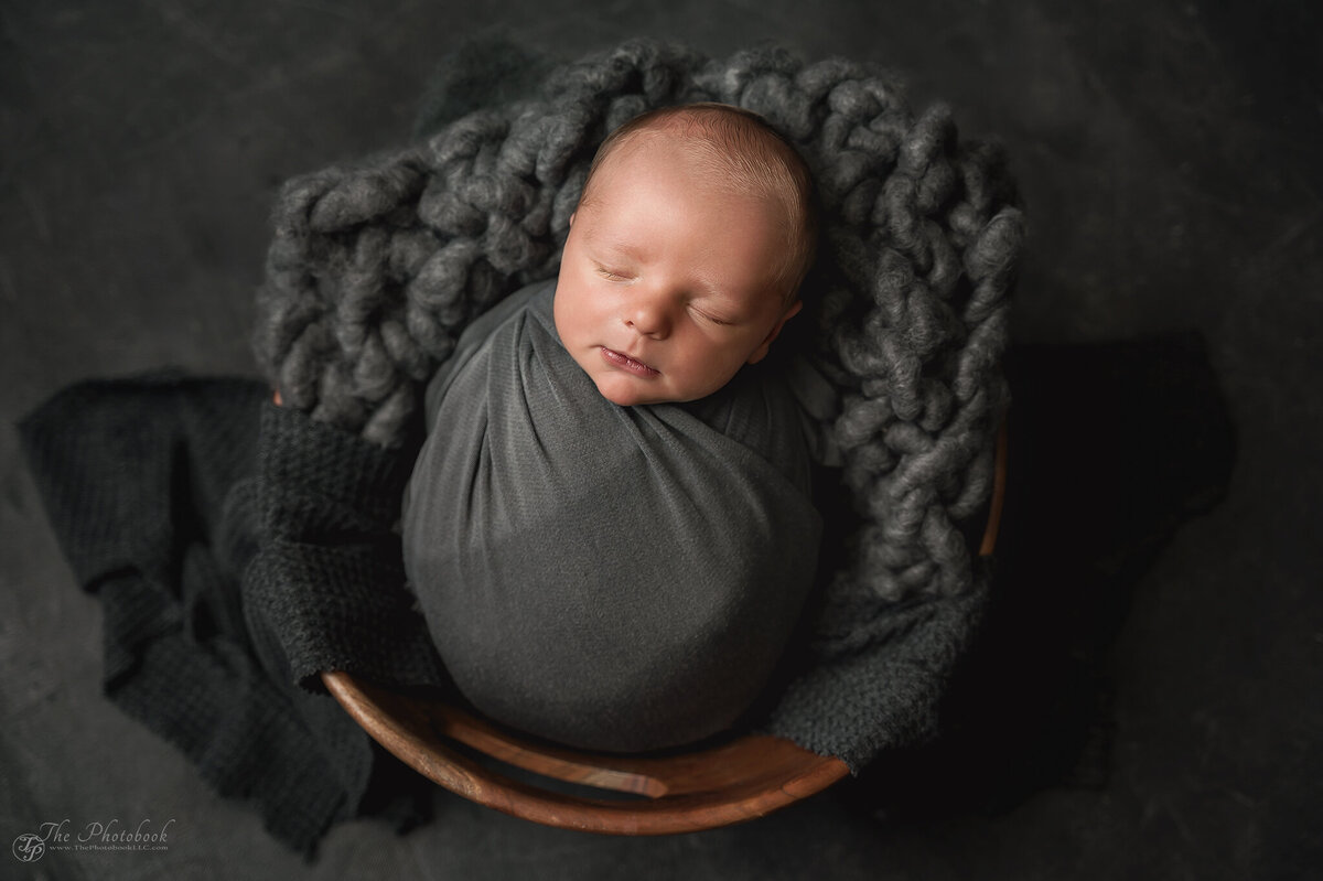 Sawyer-2036-Newborn-Michigan Newborn Photographer- Gray- Bowl-Baby Boy