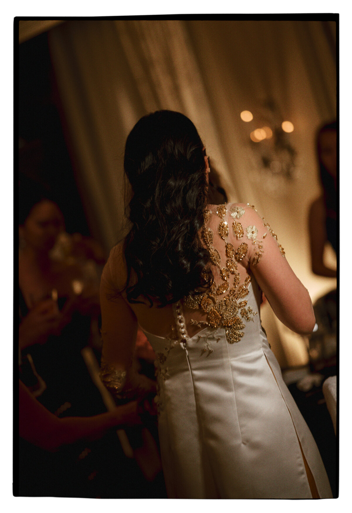 A photo of the wedding reception at the Hotel Zaza wedding in Houston.