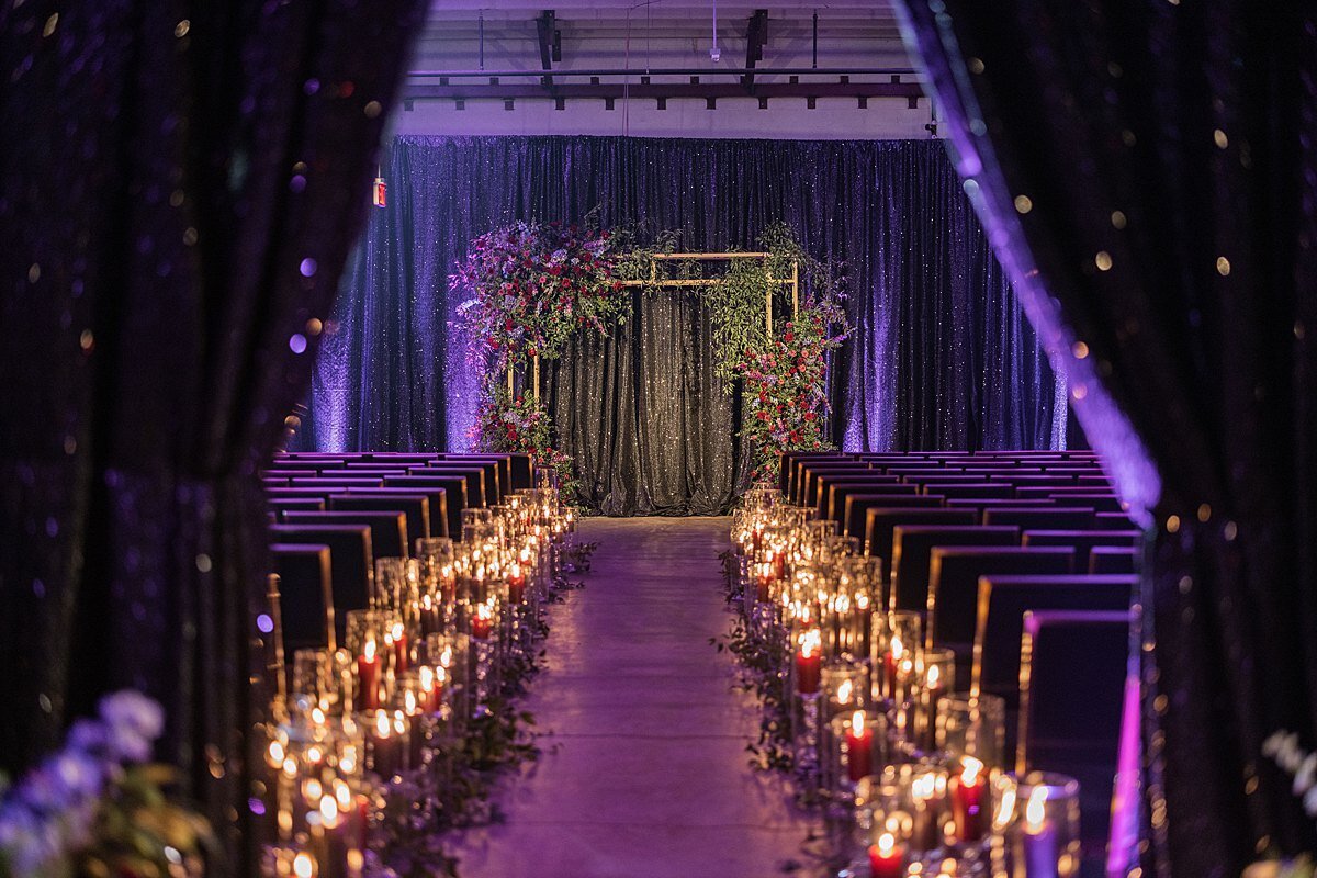 purple-gold-wedding-ceremony