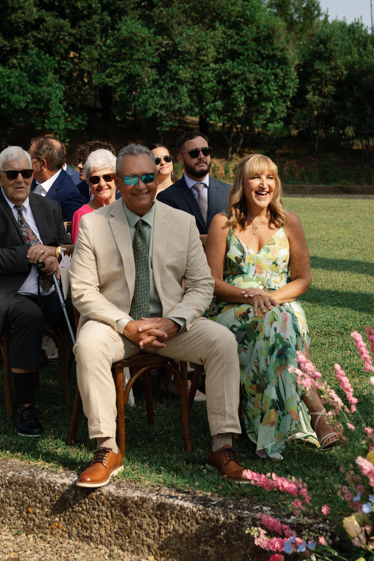 wedding ceremony villa la selva