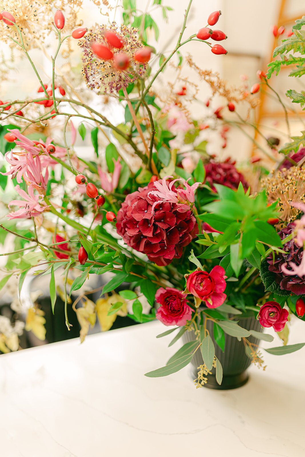 211 - Christmas Elopement Photo Shoot - Tall House On The Square -  Maila Enea Events  - Joana Senkute Photography - London
