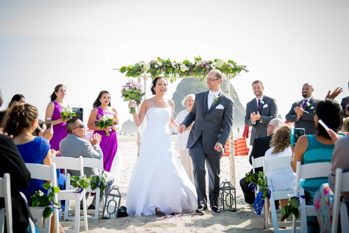 Oregon Coast Beach Wedding at Haystack Rock