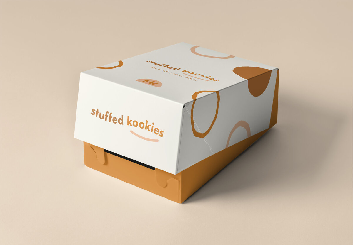 Stuffed Kookies cookie bakery branding box