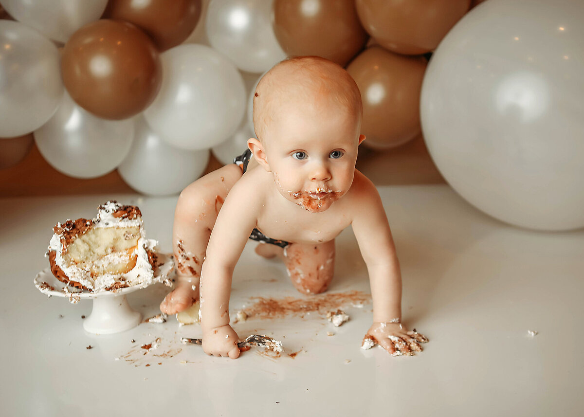 boy cake smash ashley mcclintock photography