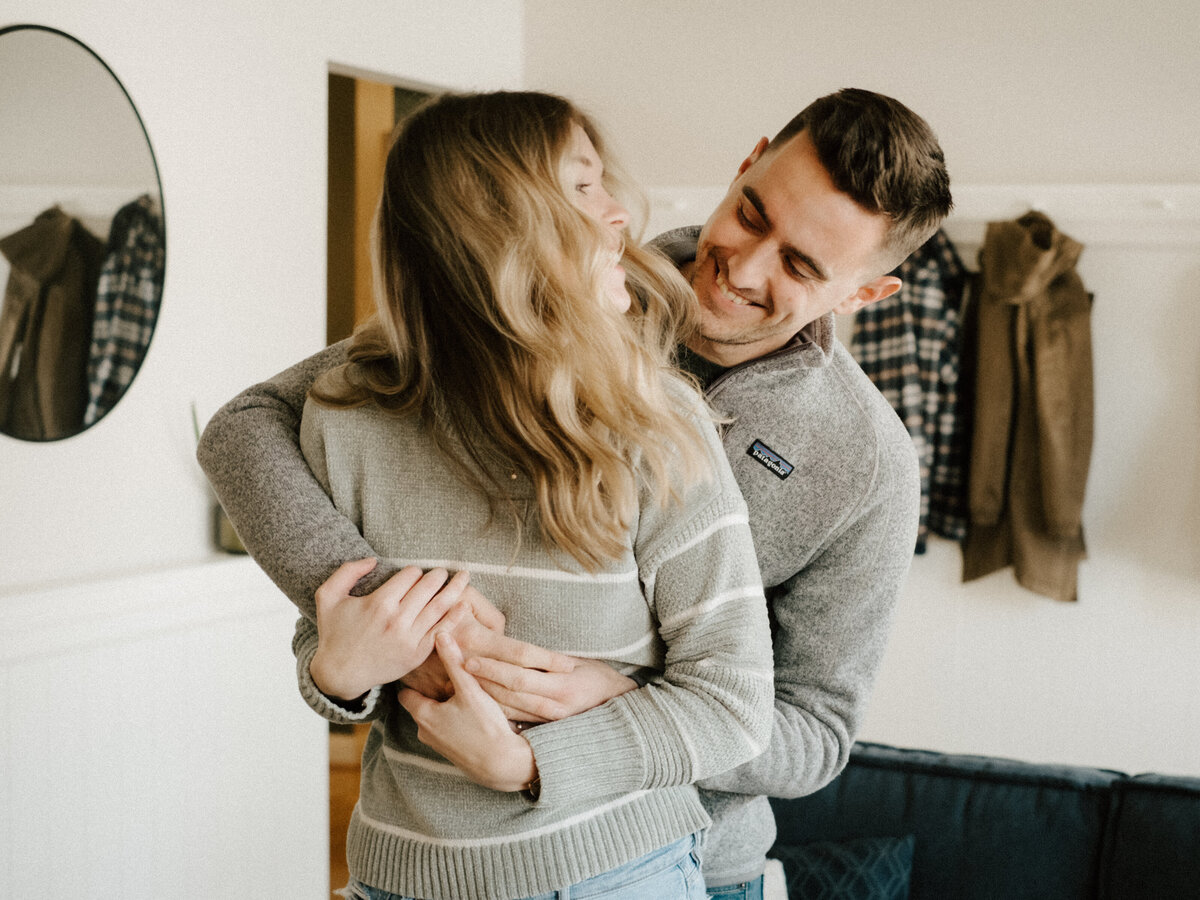 Intimate Home Couple Photoshoot Gender Reveal - Stacey Vandas Photography-18