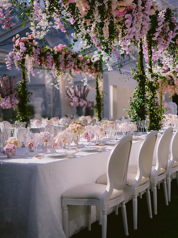 Musee Rodin Wedding by Alejandra Poupel Events Table setting