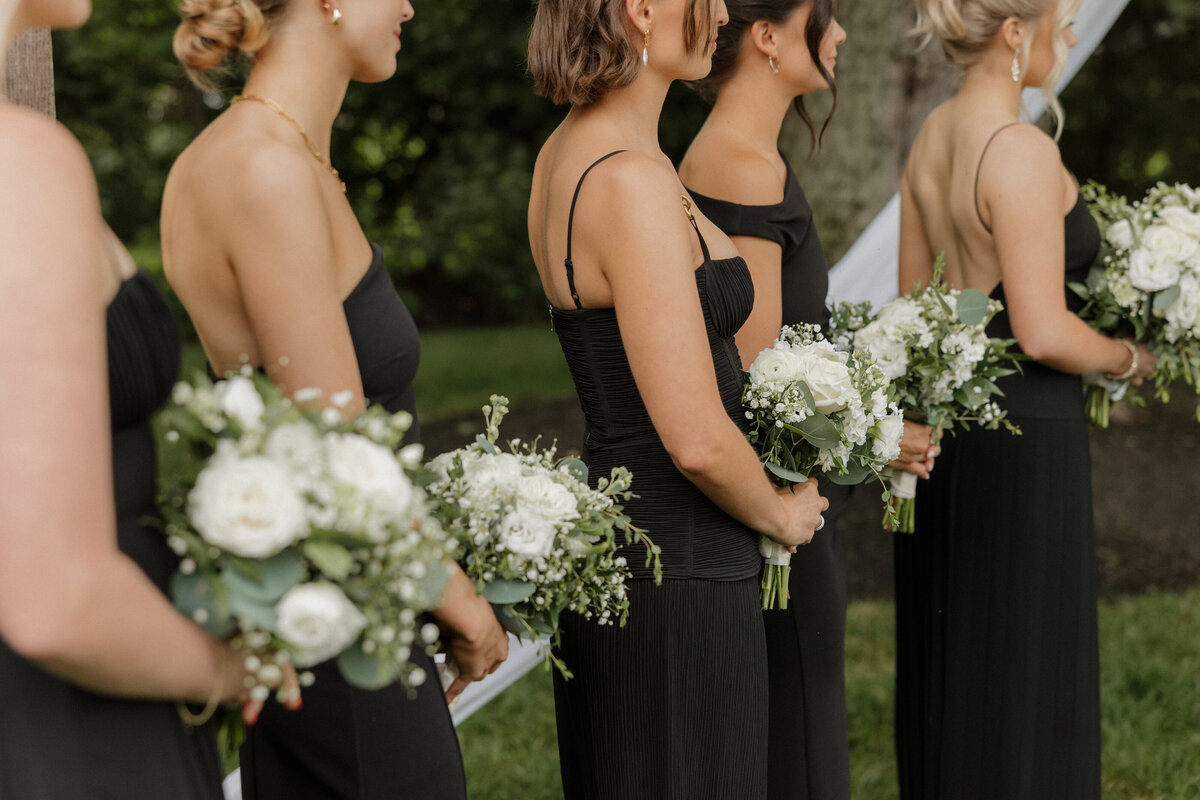 Indianapolis wedding photography bridesmaids floral detail