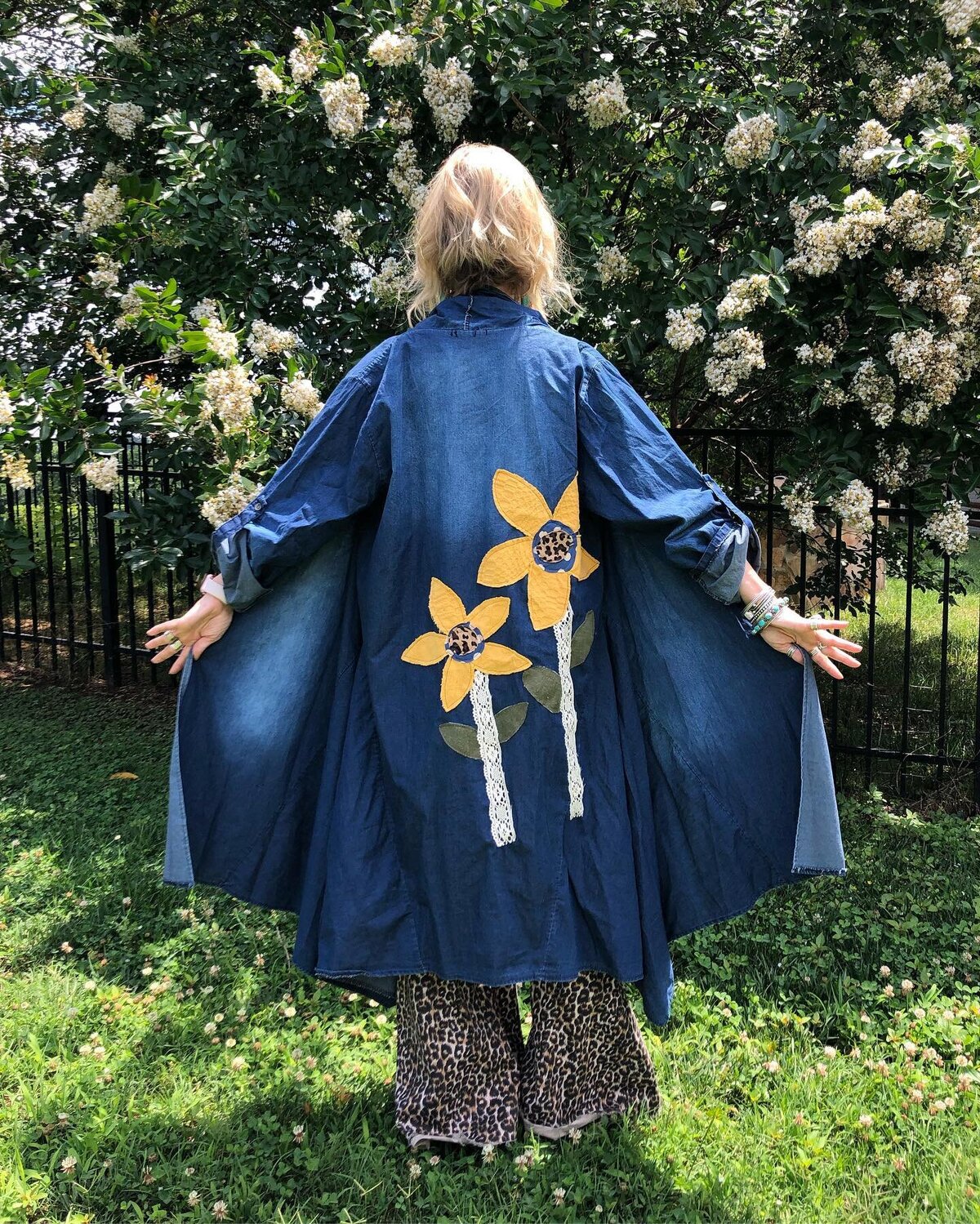 2nd Vertical Denim Sunflower