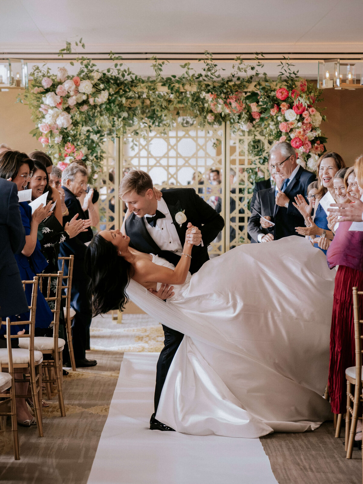 cheerful-wedding-recessional-dip-ballroom