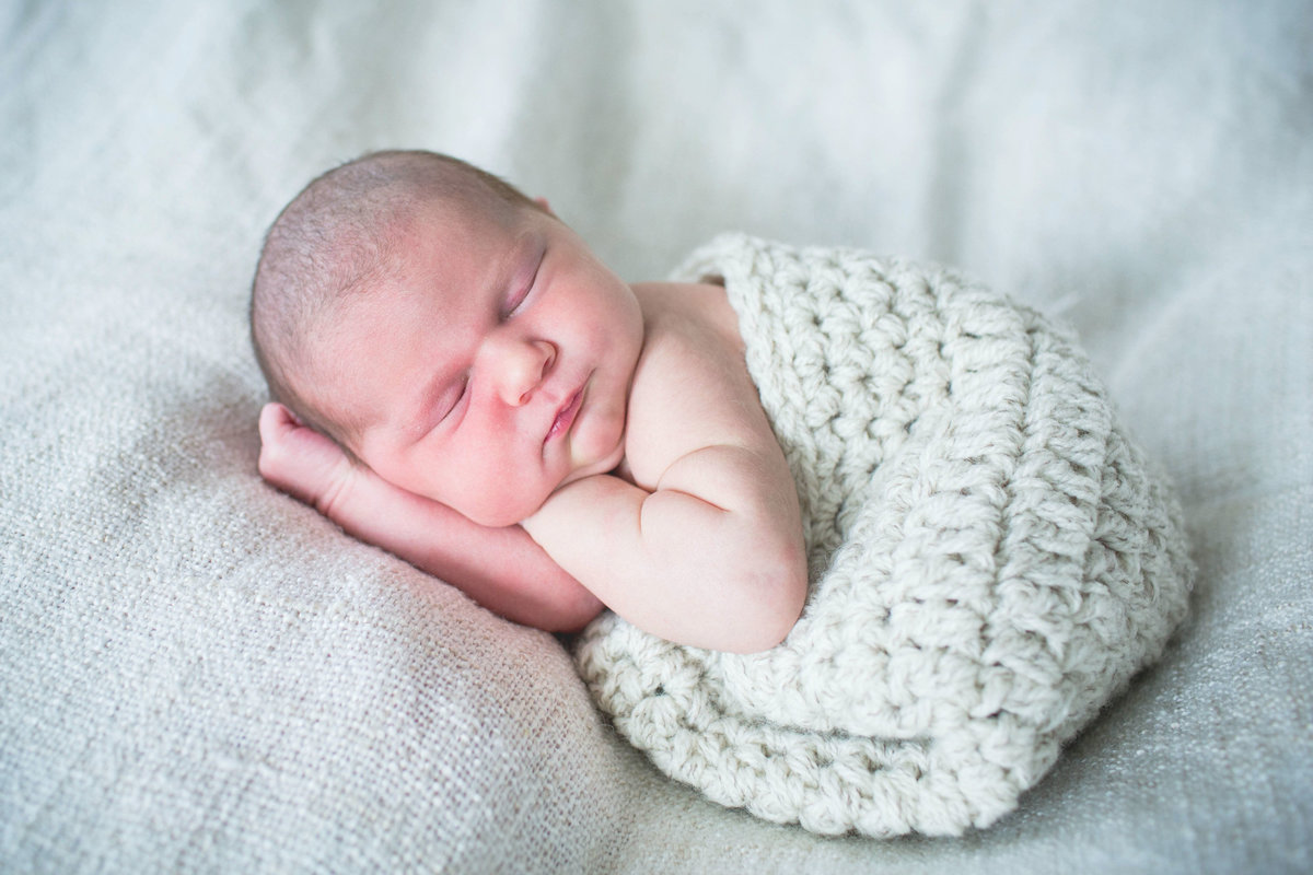 West Linn Studio Newborn Infant Baby Photo in Blanket