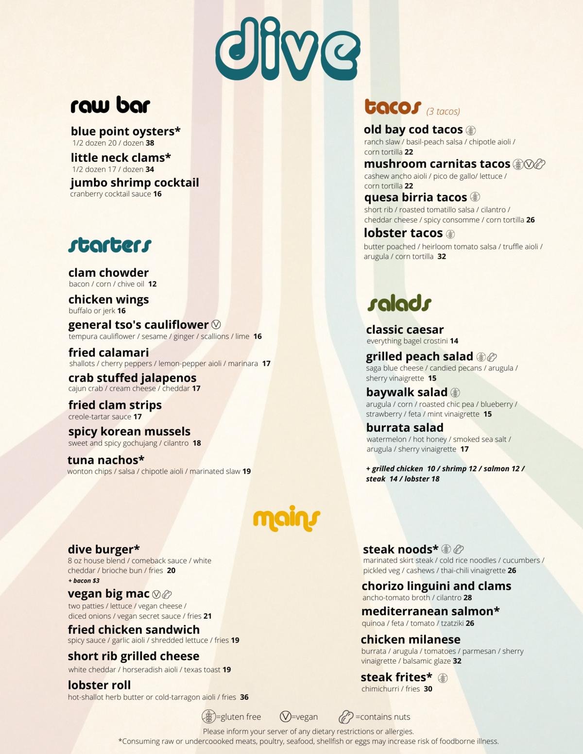 Menus Dive Kismet, Fire Island