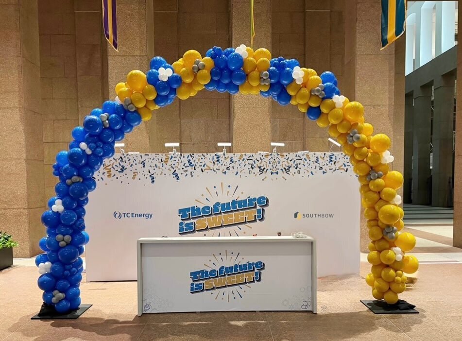 balloon arch in The Woodlands Stand Out Balloons