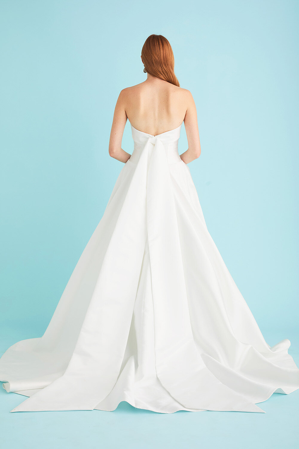 Dramatic Back Ball Gown Wedding Dress
